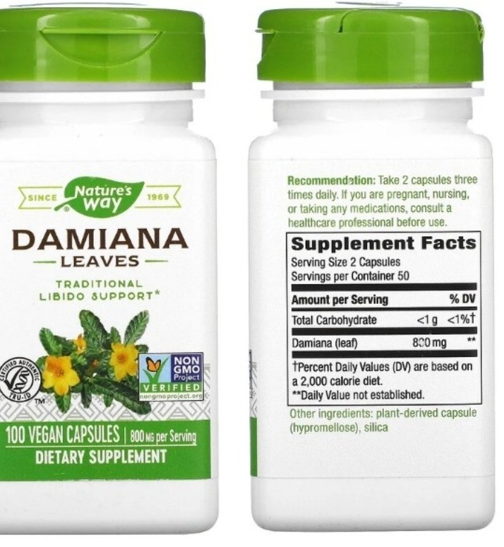 Nature's Way Damiana Leaves (30s)