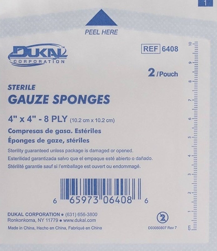 Gauge Sponge 4×4