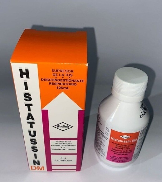 Histatussin Liquid Cough Suppressant Respiratory Decongestant (125ml)
