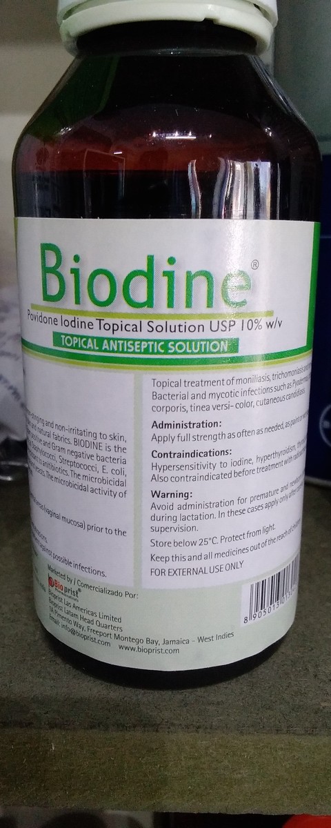 Biodine Povidone Iodine Topical Solution