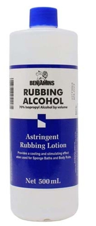 Benjamins White Rubbing Alcohol 500ml