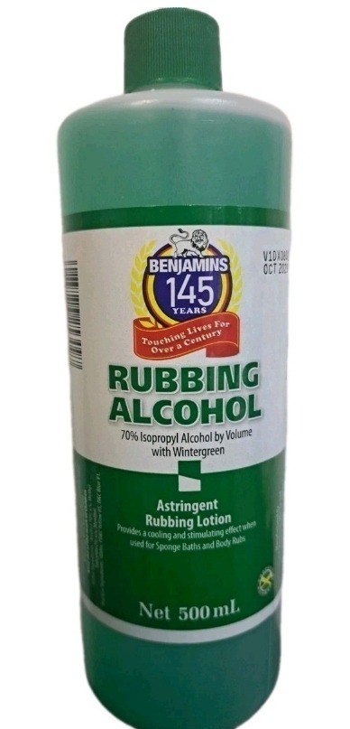 Benjamins Green Rubbing Alcohol 500ml