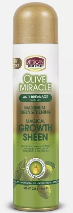African Pride Olive Miracle Magical Growth Sheen Hair Spray