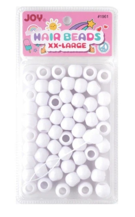 JOY Hair Beads White