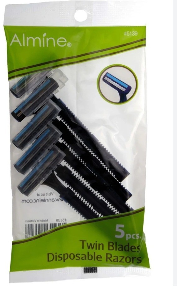Almine Twin Blade Disposable Razors